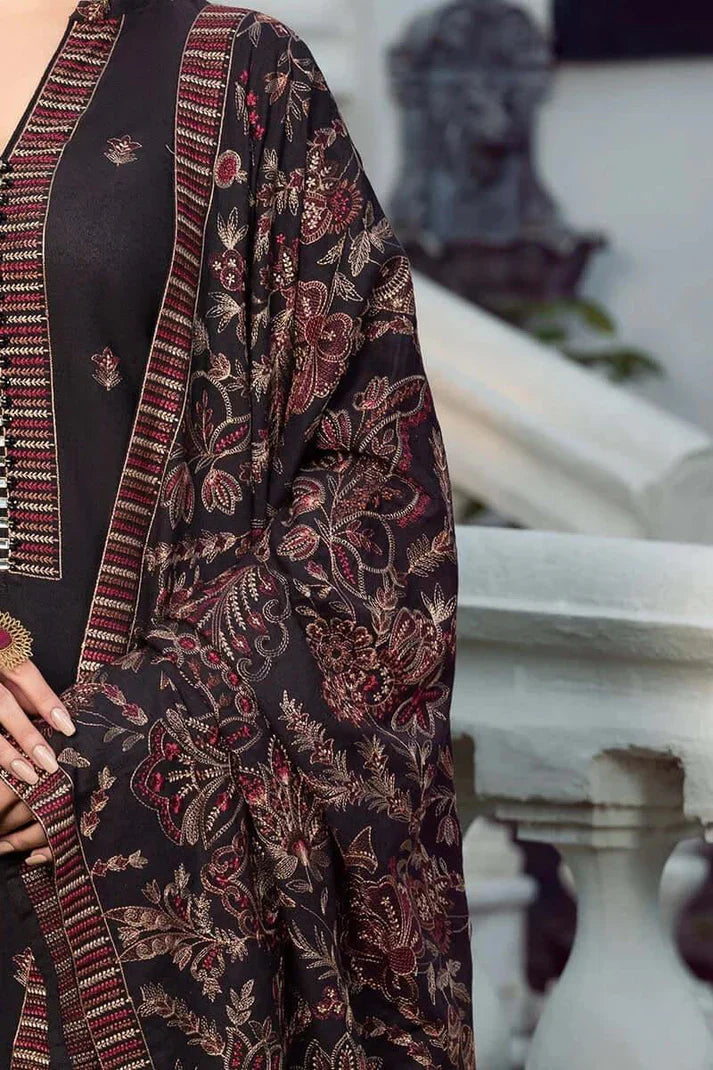 BAREEZE- 3PC DHANAK EMBROIDERED SUIT-GUL49