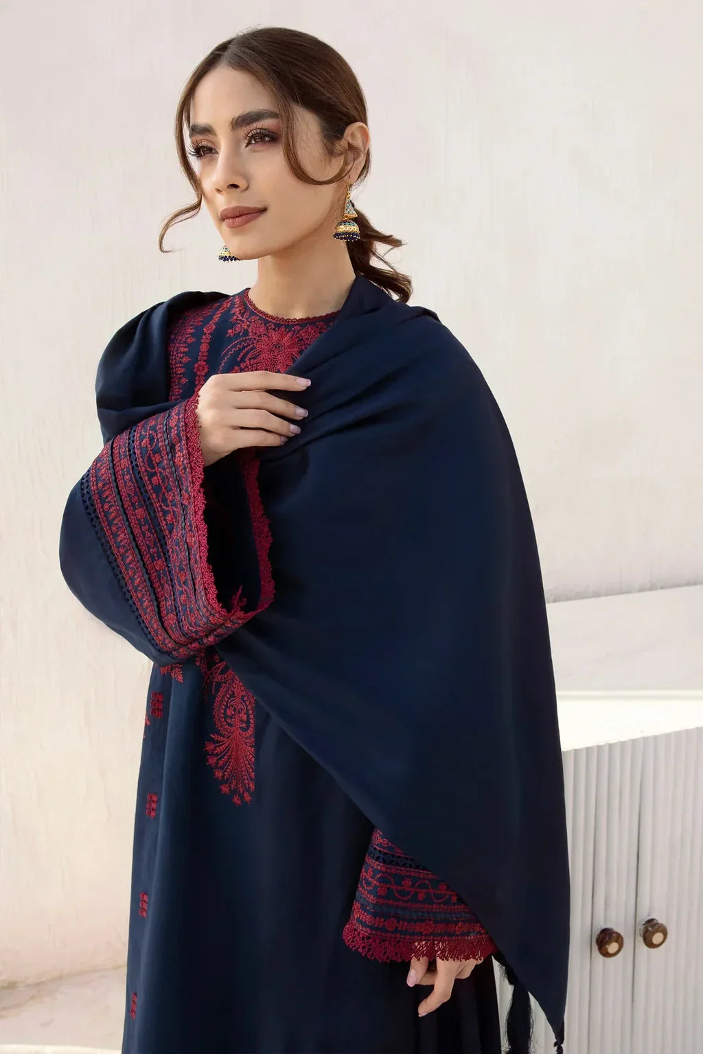 JAZMIN-2PC DHANAK EMBROIDERED SUIT RANG-03