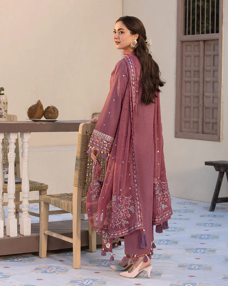 JADE-3PC DHANAK SEQUENCE EMBROIDERED SUIT GUL13